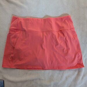 NEW Lands' End Women's Active High Rise Flat Front Skort sz L (14-16)